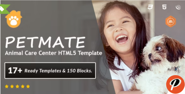 Petmate Animal Care Center HTML5 Template