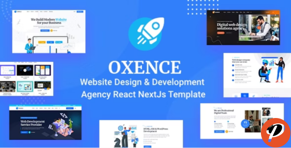 Oxence Web Design Agency React NextJs Template