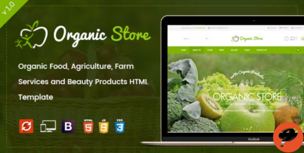 Organic Store Agriculture and Beauty Products HTML Template