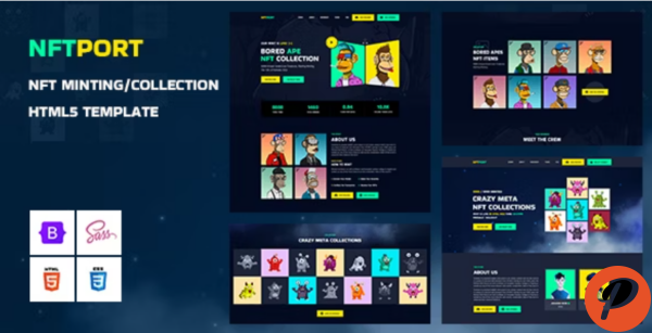Nftport NFT Minting Collection Landing Page HTML5 Template