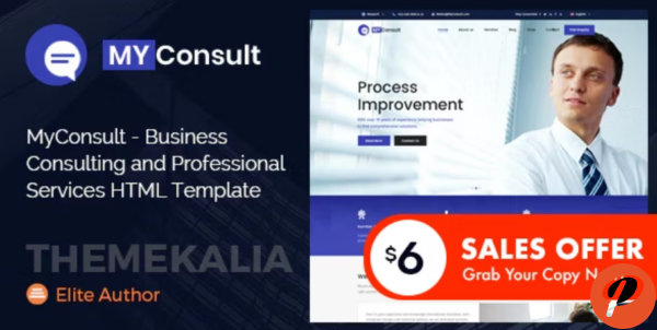 MyConsult Business Consulting and Professional Services HTML Template