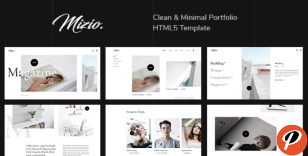 Mizio Clean Minimal Portfolio HTML5 Template