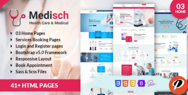 Medisch health care appointment HTML template