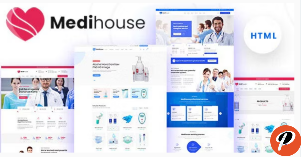 Medihouse Hospital Medical Caregiver HTML Template