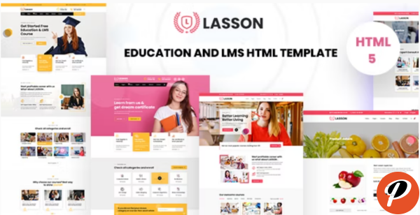 Lasson Education and LMS HTML Template