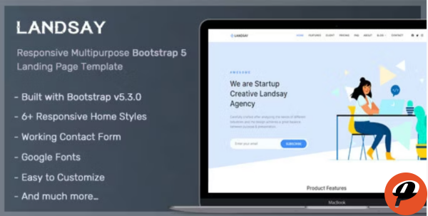Landsay Bootstrap 5 Landing Page Template