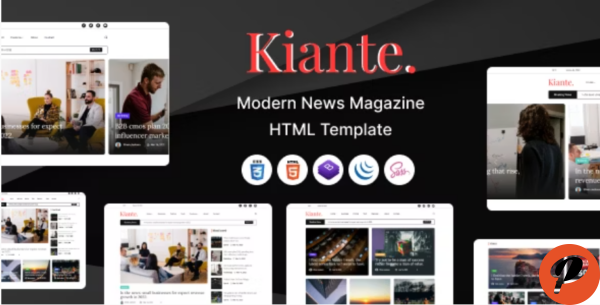 Kiante Newspaper Magazine Blog Html5 Template