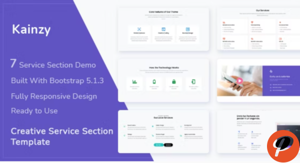 Kainzy Service Section Template