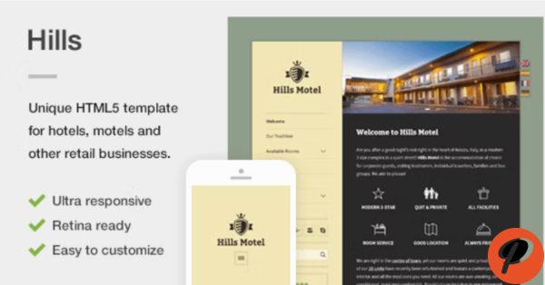 Hills A Unique Responsive Hotel Motel HTML5 Template