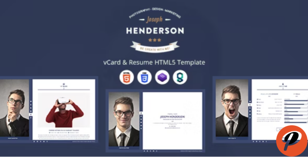 Henderson vCard Resume HTML5 Template