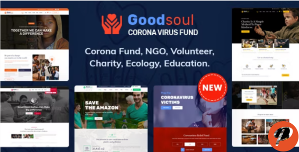GoodSoul Coronavirus Fundraising HTML Template