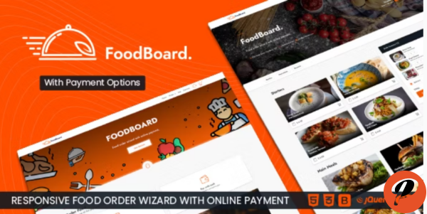 FoodBoard Food Order Wizard with Online Payment