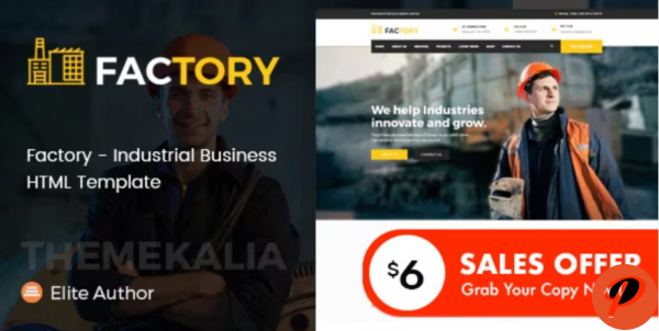 Factory Industrial Business HTML Template