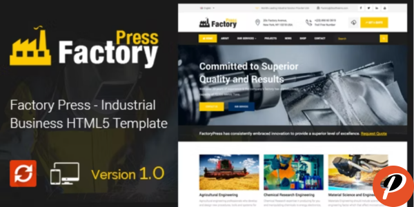 Factory Press Industrial Business HTML5 Template