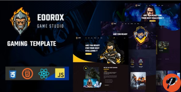 Eoorox React Gaming and eSports Template