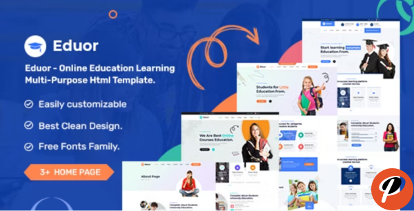 Eduor Online Education Learning Multi Purpose HTML Template