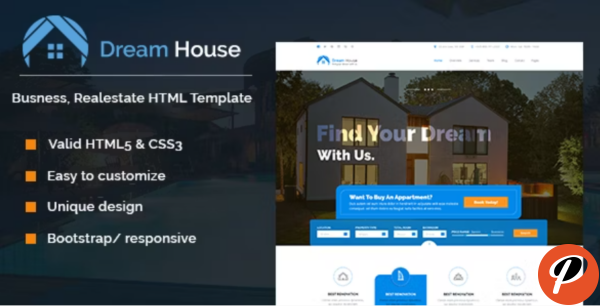 Dream House Real estate HTML template