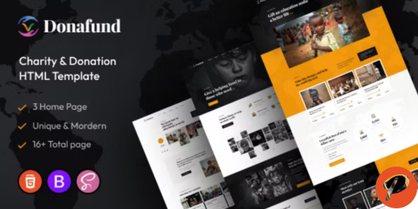 Donafund %E2%80%93 Fundraising Charity HTML Template
