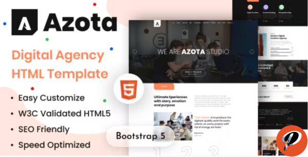 Digital Agency HTML Template Azota