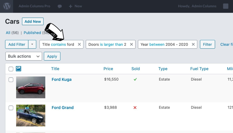 Admin Columns Pro – JetEngine