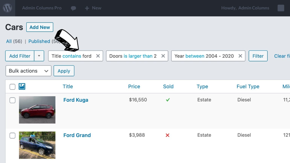 Advanced Admin Columns – JetEngine