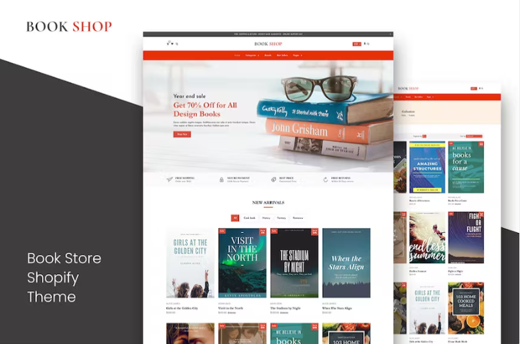 Bookly Book Shop Bookstore Shopify Theme