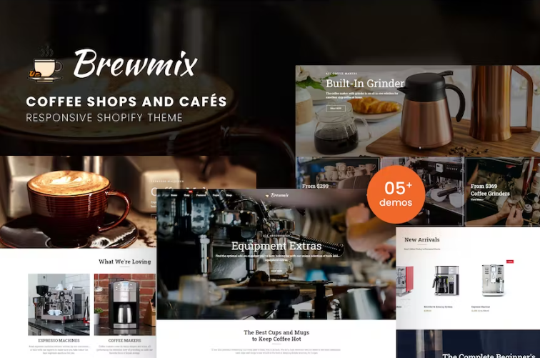 Brewmix Coffee Shops and Cafes Shopify Theme