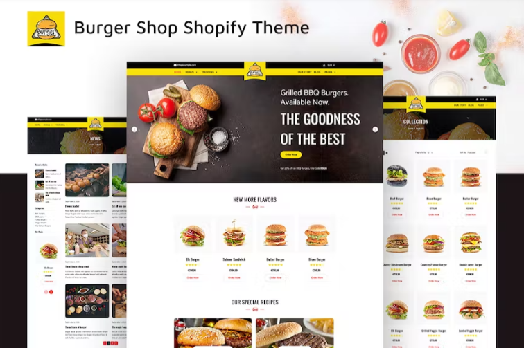 Burgs Food Delivery Restaurant Shopify Theme