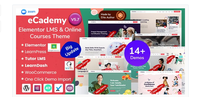 eCademy – Elementor LMS Online Courses Theme