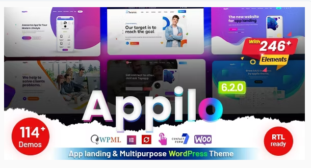 Appilo App Landing Page WordPress Theme