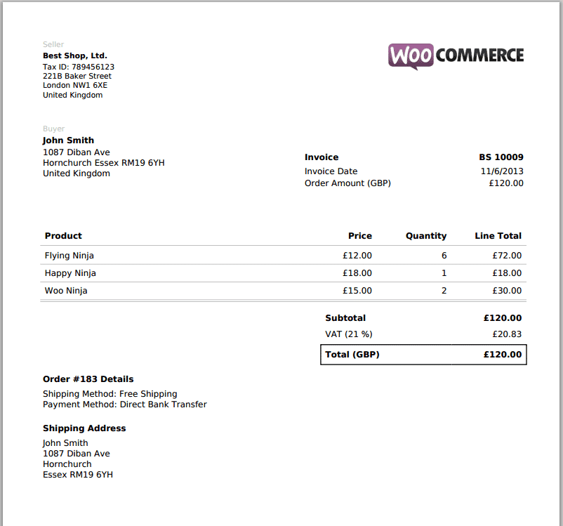 07 Invoice Example