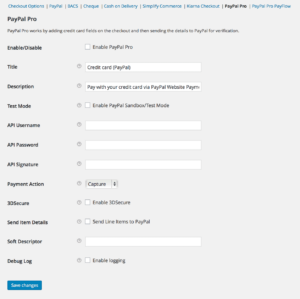 paypal pro settings 1