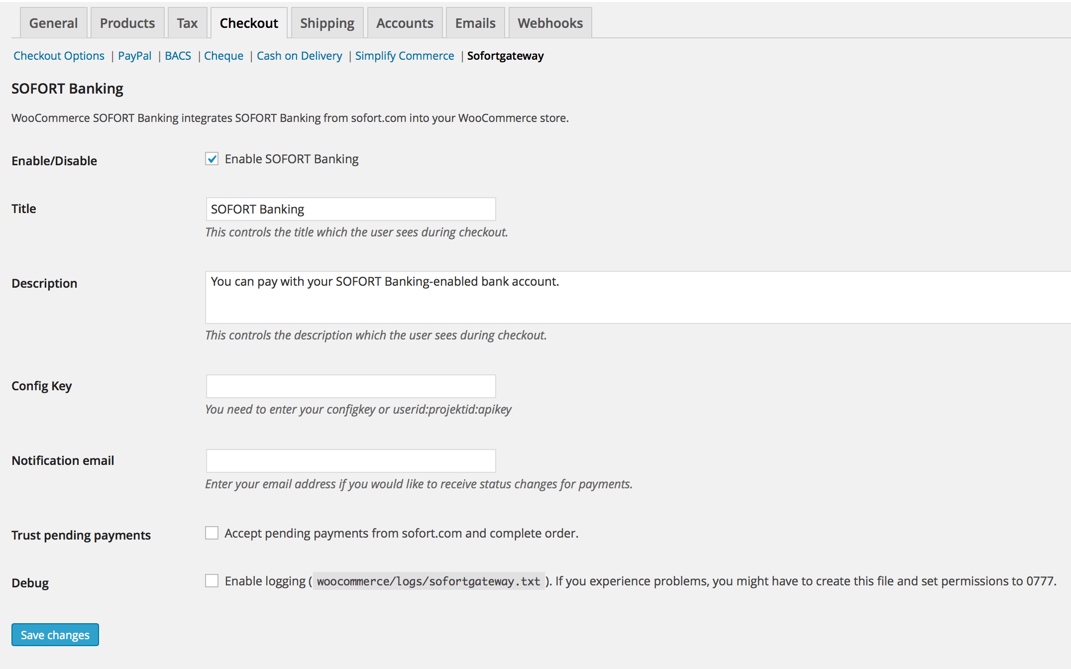 sofort gateway settings 1