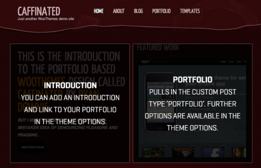 WooThemes Caffeinated Premium Theme