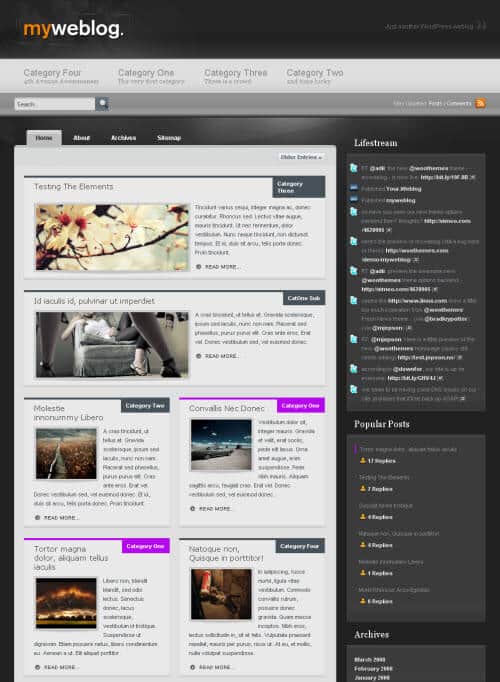 myweblog theme