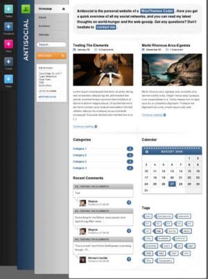 antisocial wordpress theme