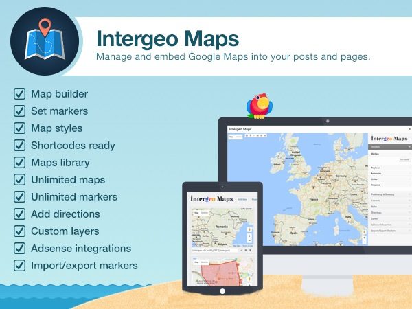 intergeo maps wordpress plugin pro