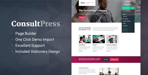 consultpress v1 4 0 wordpress theme for consulting and financial businesses