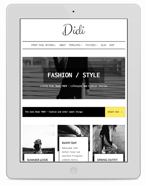 didi tablet template