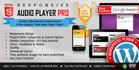 PREV Html5 Audio Player Pro Winner WP