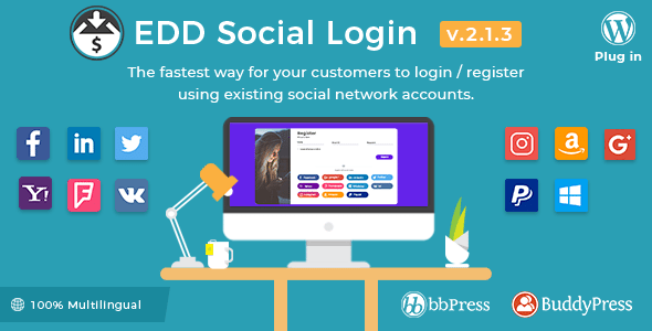 edd social login banner