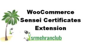 WooCommerce Sensei Certificates Extension