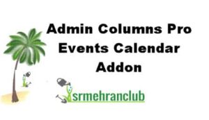 Admin Columns Pro Events Calendar Addon