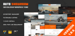 Auto Showroom Car Dealership WordPress Theme