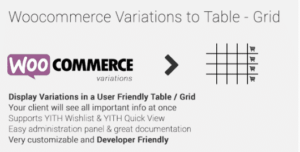 Code Canyon WooCommerce Variations to Table Grid