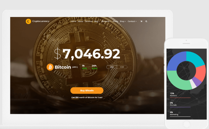 VisualModo Cryptocurrency WordPress Theme