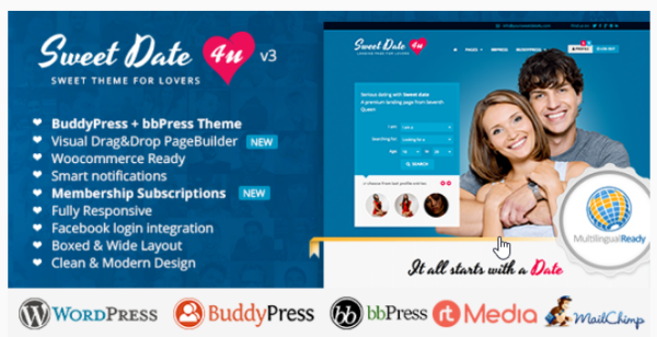 Sweet Date More than a Wordpress Dating Theme