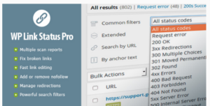 WP Link Status Pro Fix Broken Links and Manage Redirections