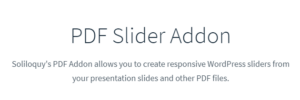 Soliloquy PDF Slider Addon