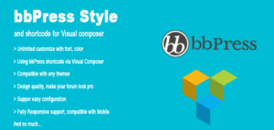 bbPress Style Shortcode for Visual Composer